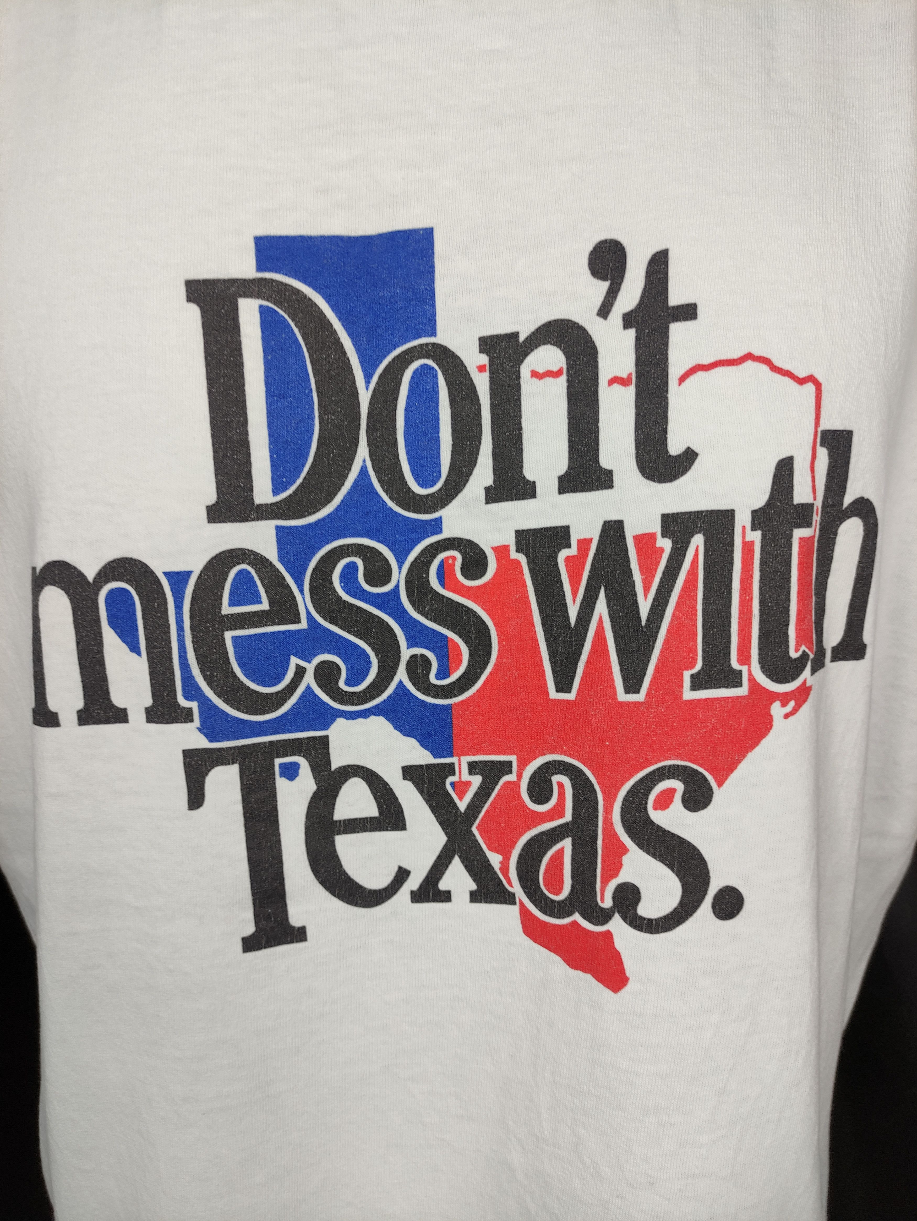 Vintage Vintage 90s Don't Mess With Texas Shirt Size US XL / EU 56 / 4 - 2 Thumbnail