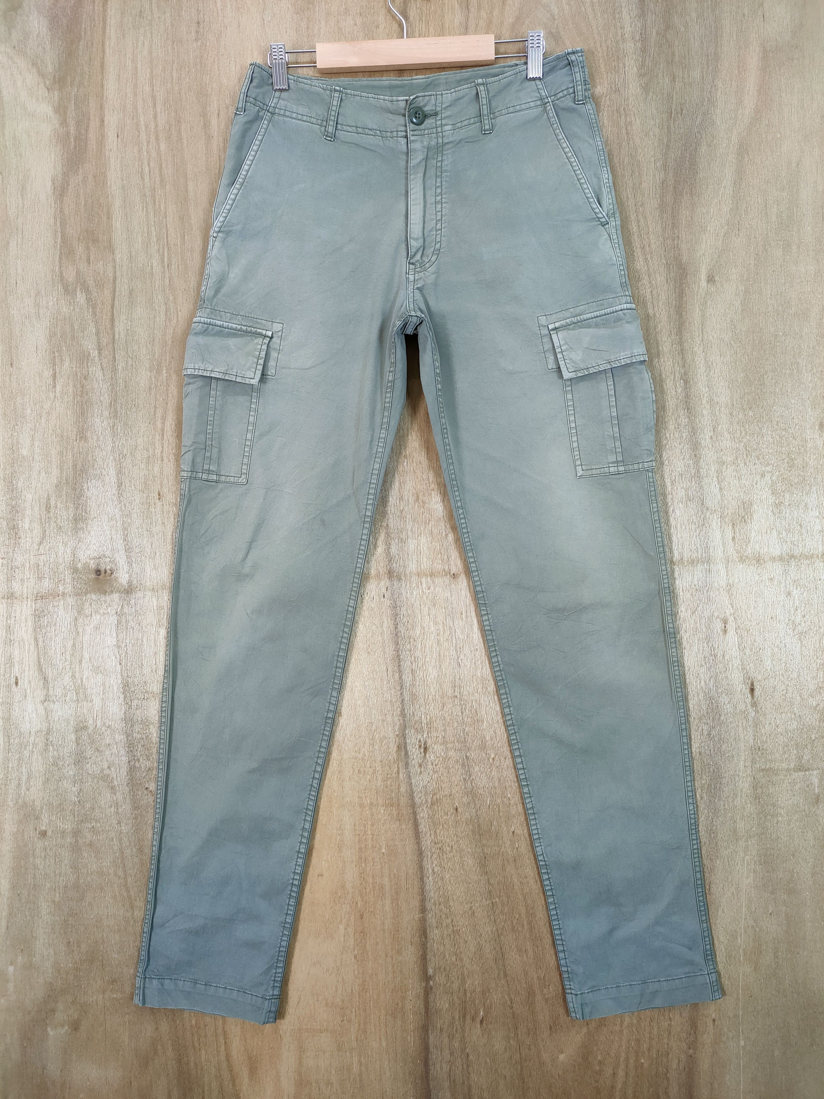 Japanese Brand JAPANESE BRAND VINTAGE FADED WASH GREEN CARGO PANTS Size US 30 / EU 46 - 1 Thumbnail