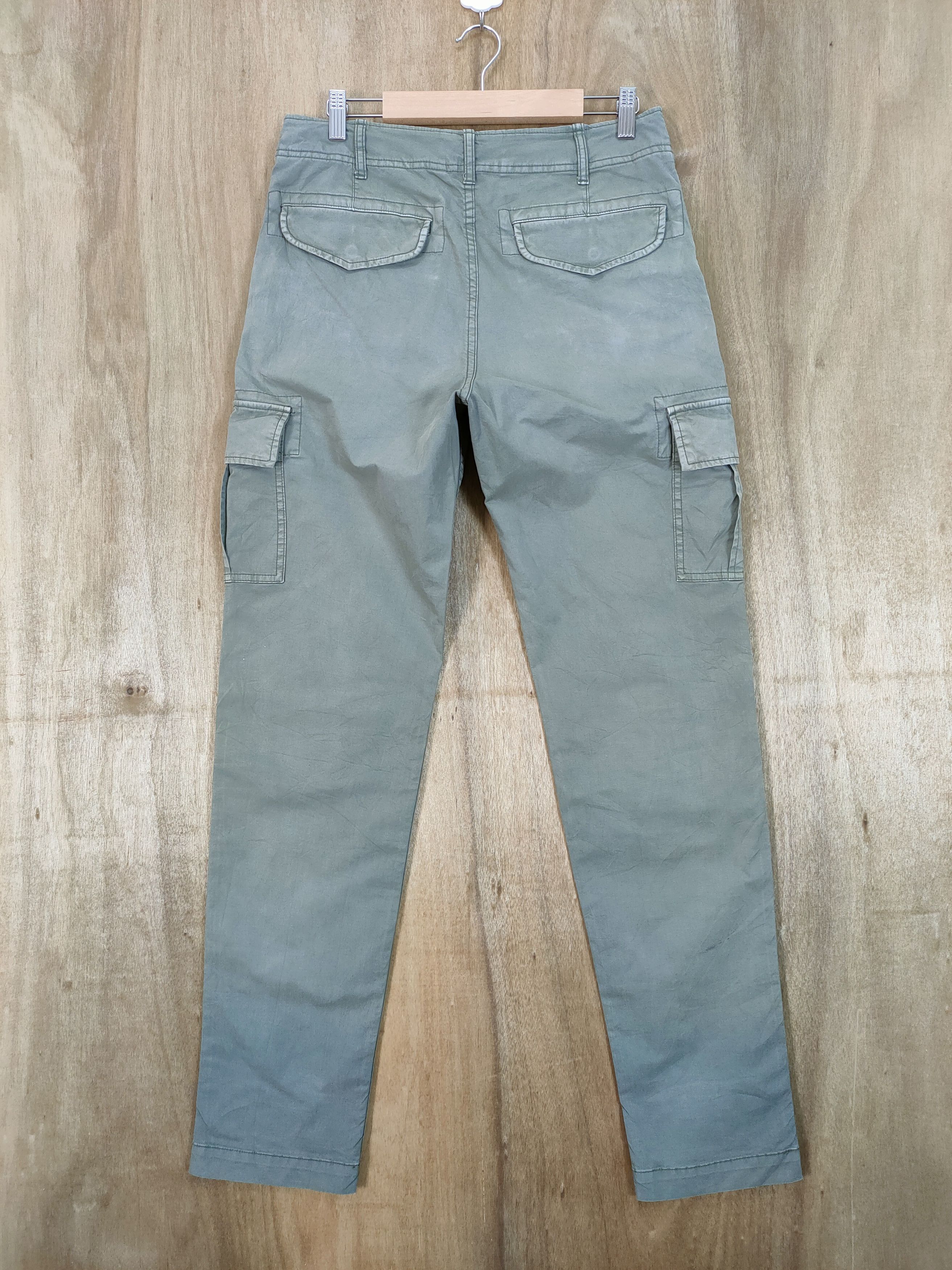 Japanese Brand JAPANESE BRAND VINTAGE FADED WASH GREEN CARGO PANTS Size US 30 / EU 46 - 4 Thumbnail