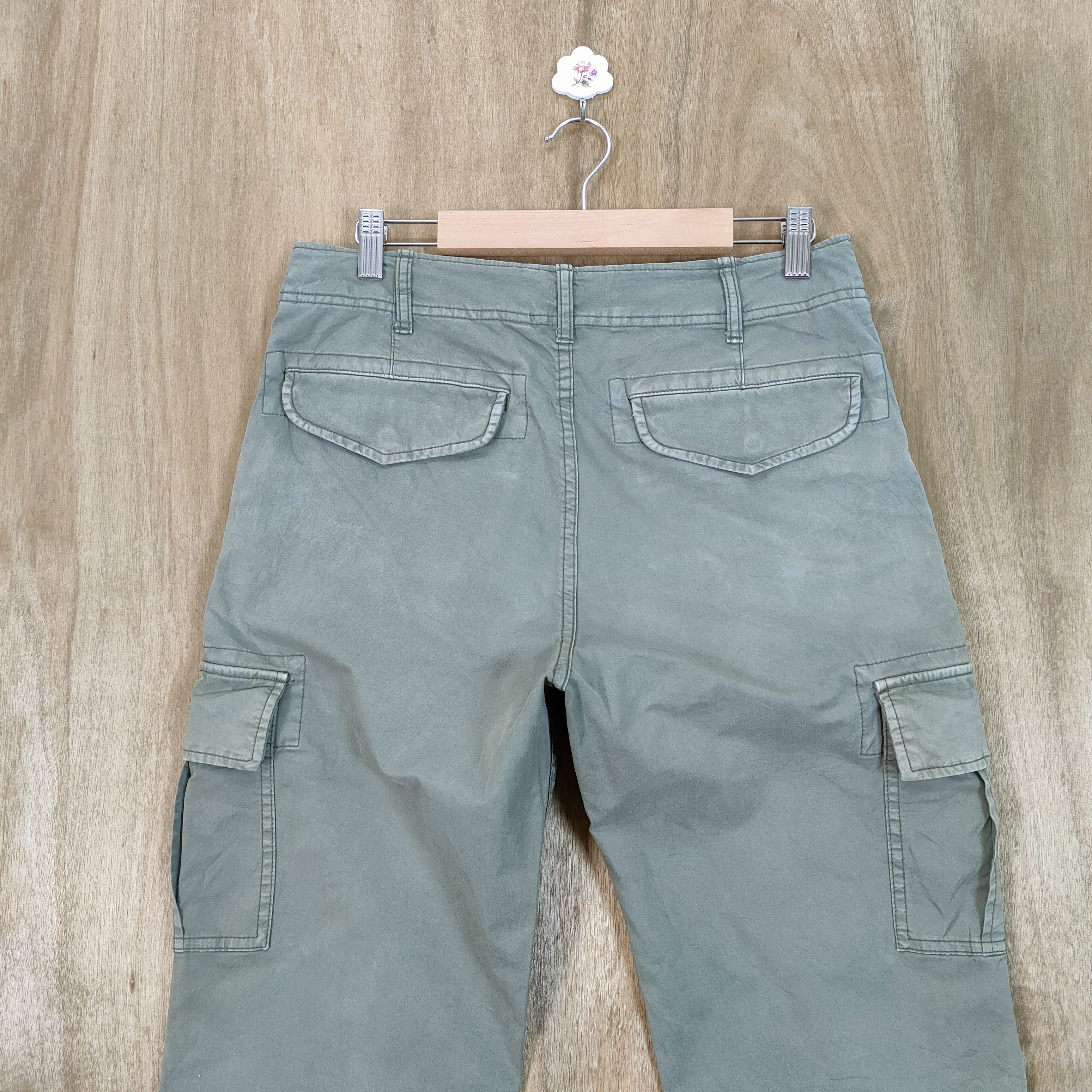 Japanese Brand JAPANESE BRAND VINTAGE FADED WASH GREEN CARGO PANTS Size US 30 / EU 46 - 5 Thumbnail