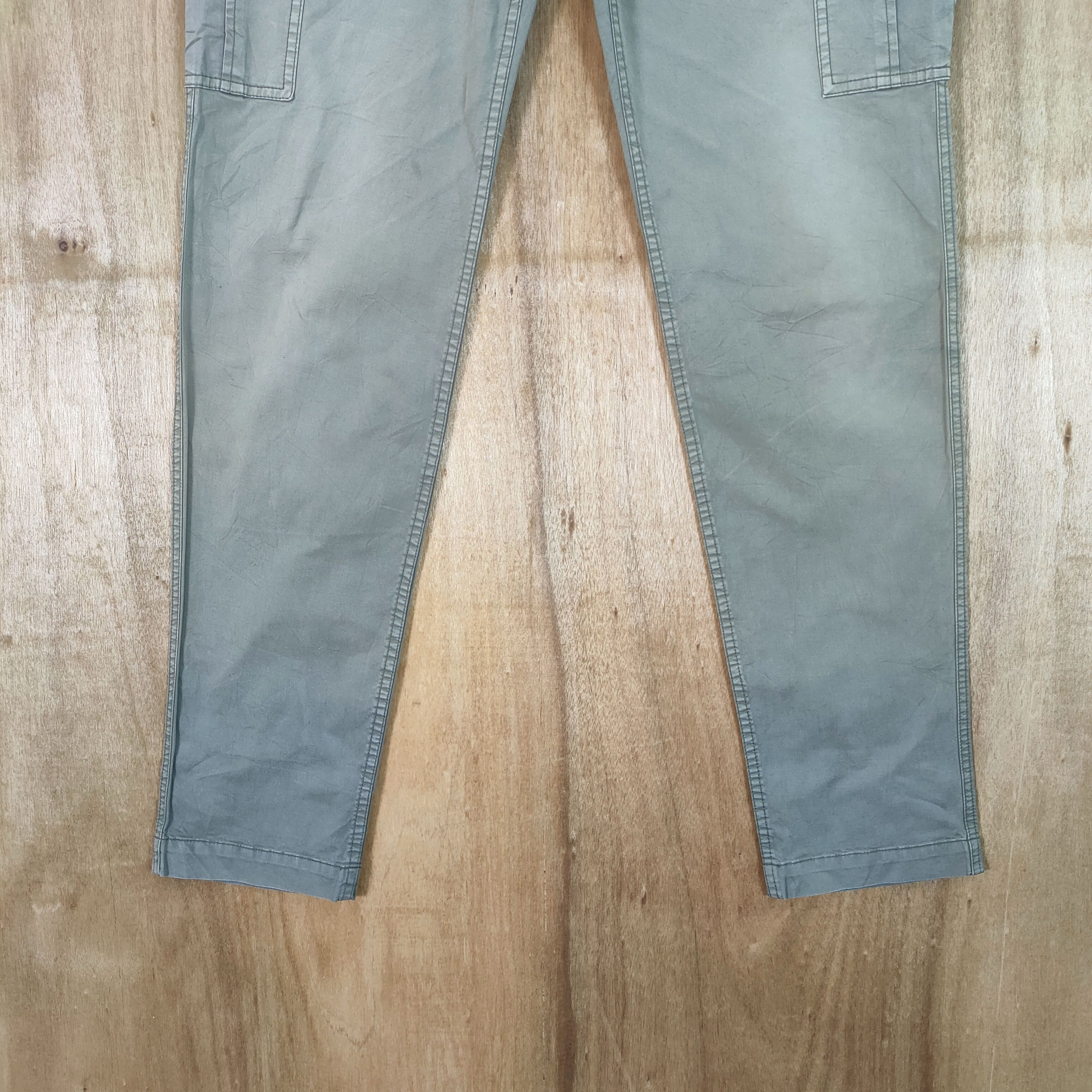 Japanese Brand JAPANESE BRAND VINTAGE FADED WASH GREEN CARGO PANTS Size US 30 / EU 46 - 3 Thumbnail