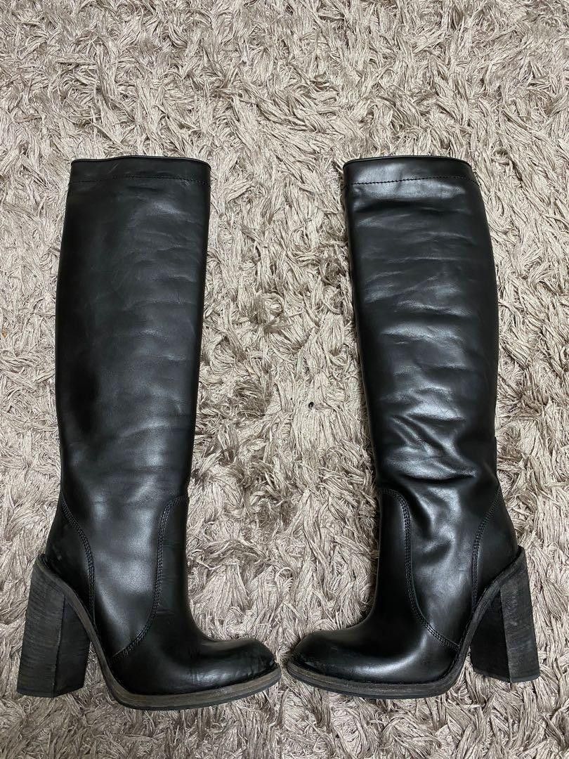 Haider Ackermann Haider Ackermann long leather boots | Grailed