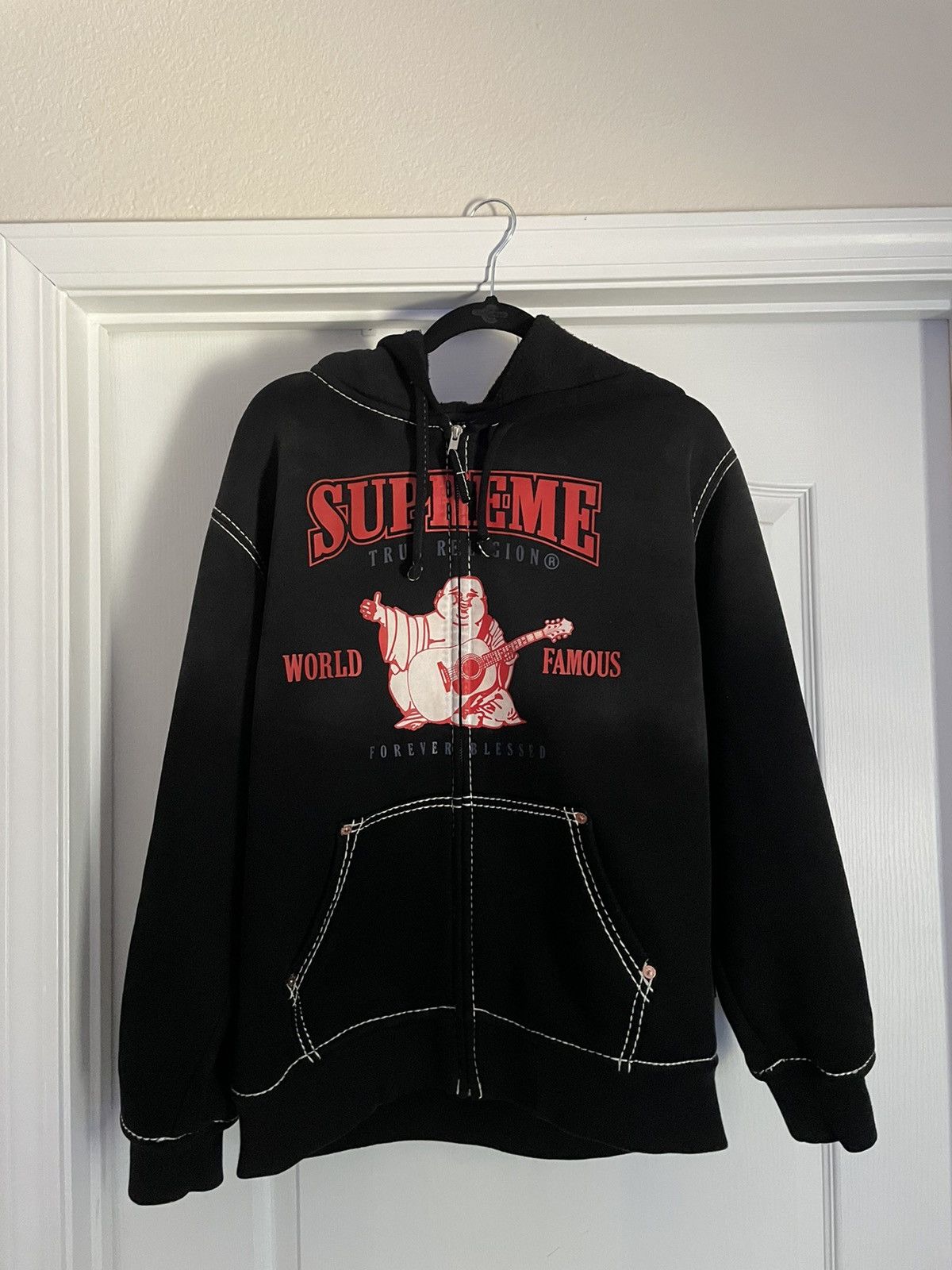 Supreme bless hooded sweatshirt black sales