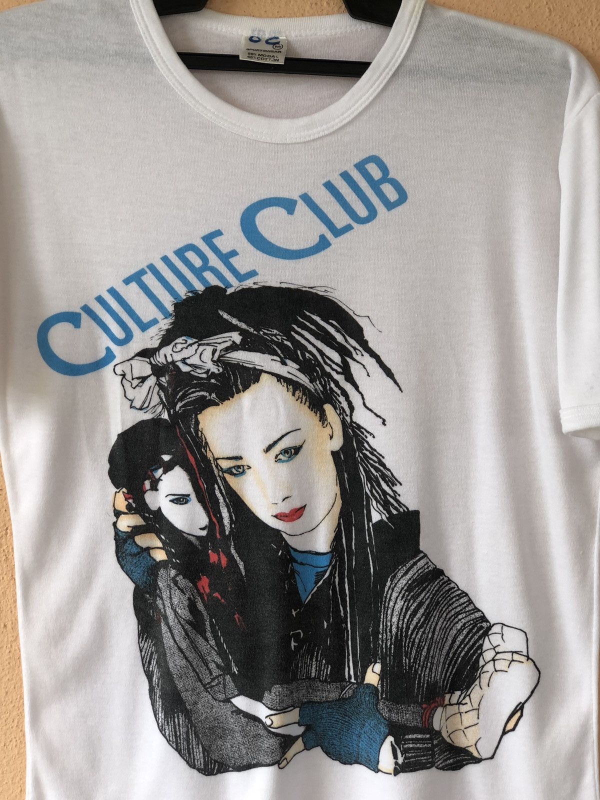 Band Tees × Vintage Vintage 80s Culture Club Boy George New Wave Size US M / EU 48-50 / 2 - 2 Thumbnail