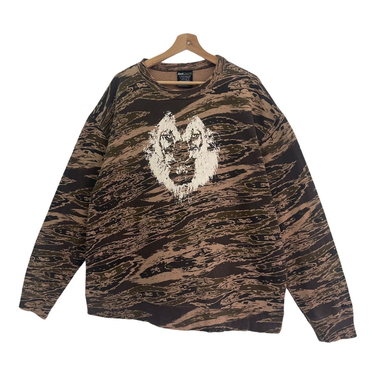 Habitat Tiger Stripe Habitat Big Logo Crewneck Sweatshirt Size XL Size US XL / EU 56 / 4 - 3 Thumbnail