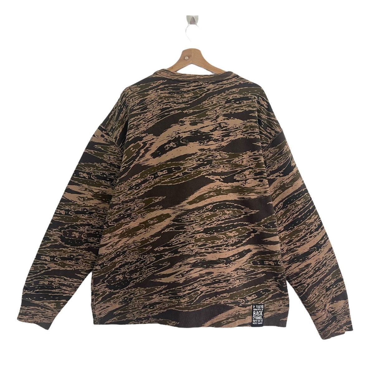 Habitat Tiger Stripe Habitat Big Logo Crewneck Sweatshirt Size XL Size US XL / EU 56 / 4 - 9 Thumbnail