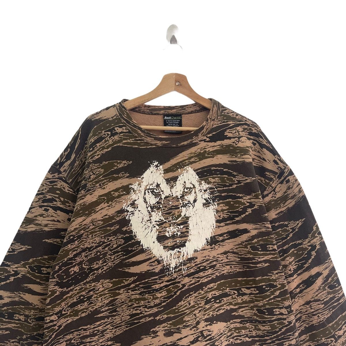 Habitat Tiger Stripe Habitat Big Logo Crewneck Sweatshirt Size XL Size US XL / EU 56 / 4 - 4 Thumbnail