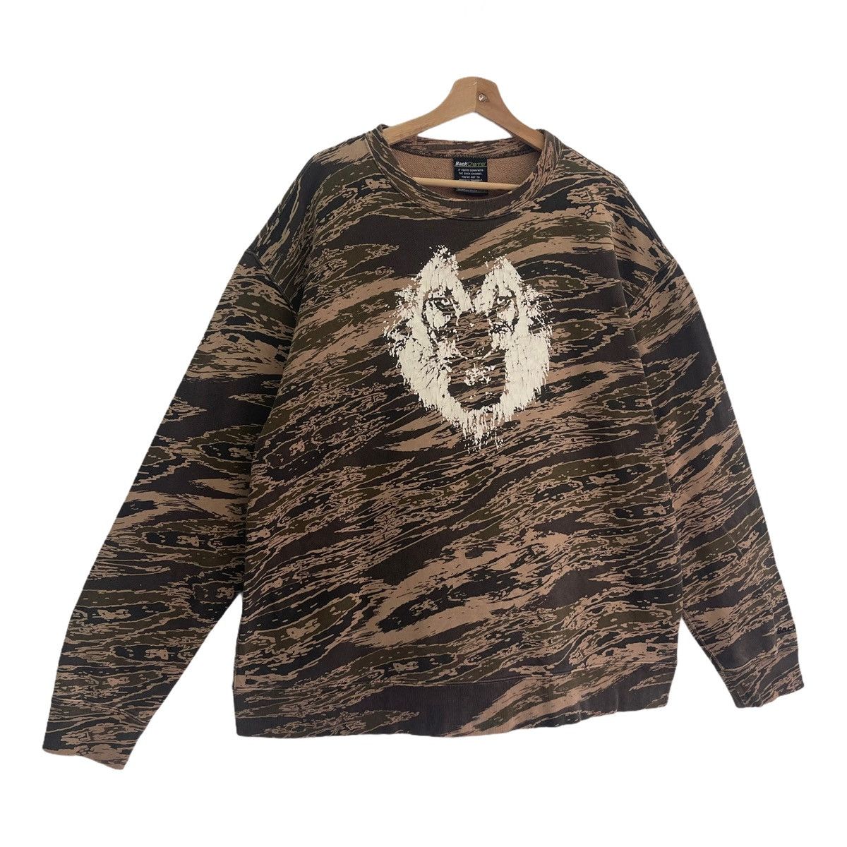 Habitat Tiger Stripe Habitat Big Logo Crewneck Sweatshirt Size XL Size US XL / EU 56 / 4 - 2 Thumbnail