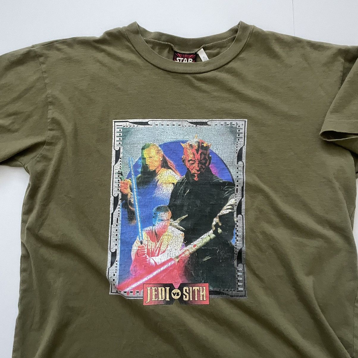 Vintage Vintage 1999 Star Wars Jedi Vs Sith Episode 1 T-Shirt Sz M/L Size US L / EU 52-54 / 3 - 3 Thumbnail