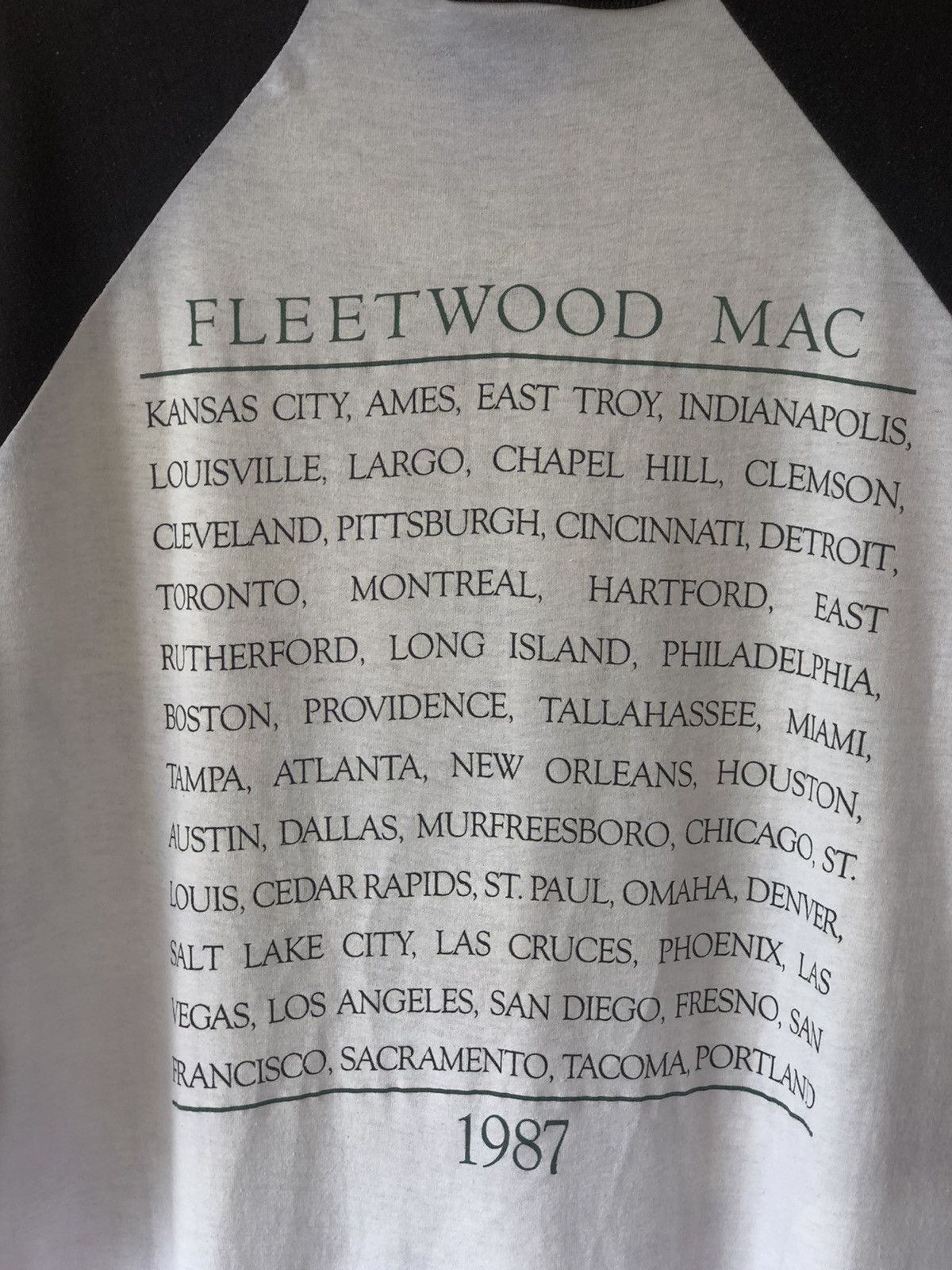 Band Tees × Vintage Vintage 80s FLEETWOOD MAC 1987 Tour 3q Shirt Size US M / EU 48-50 / 2 - 4 Thumbnail