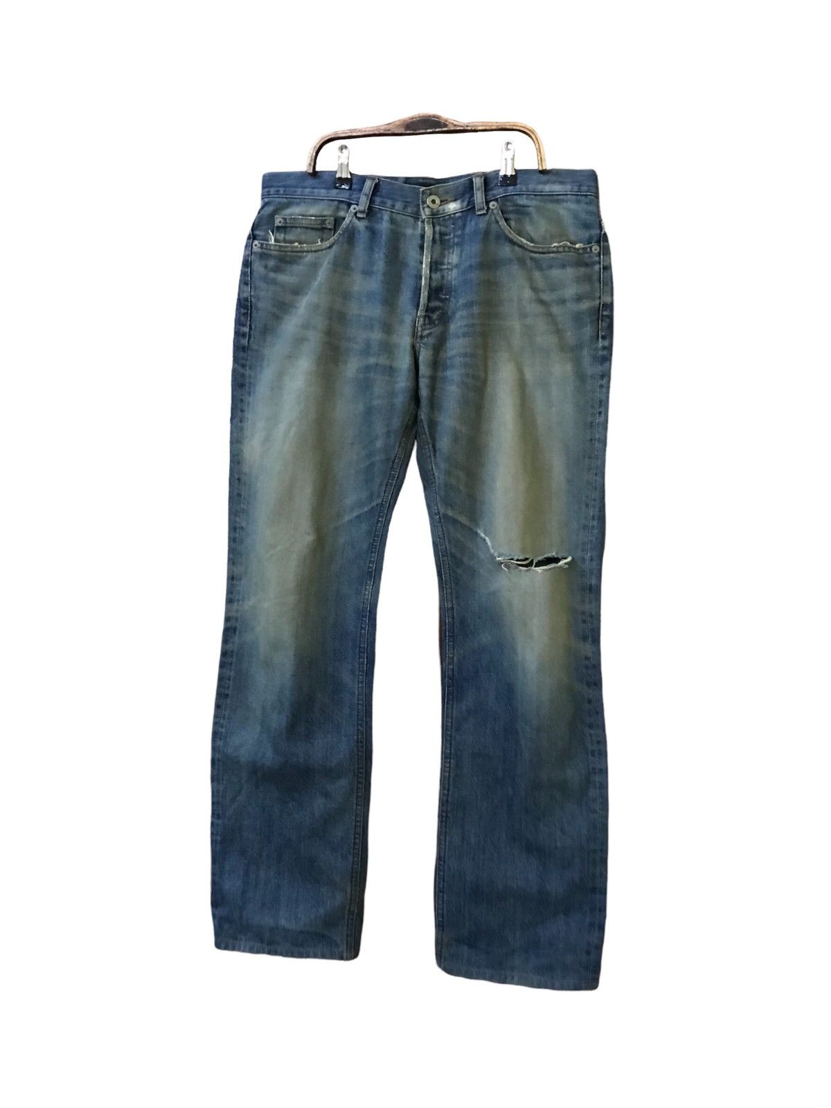 Burberry Burberry Black Label Distressed Jeans Size US 36 / EU 52 - 2 Thumbnail