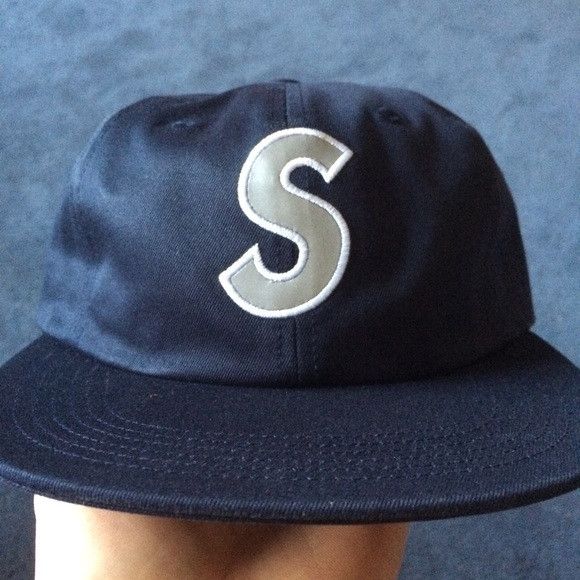 Supreme navy S logo reflective | Grailed