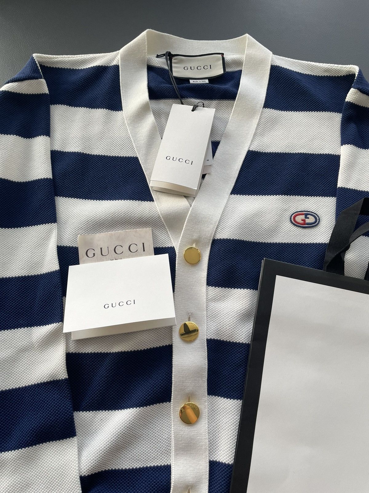 Gucci Rare Limited Super Runway BrandNew GG Logo Cardigan Sweater Size US M / EU 48-50 / 2 - 24 Thumbnail