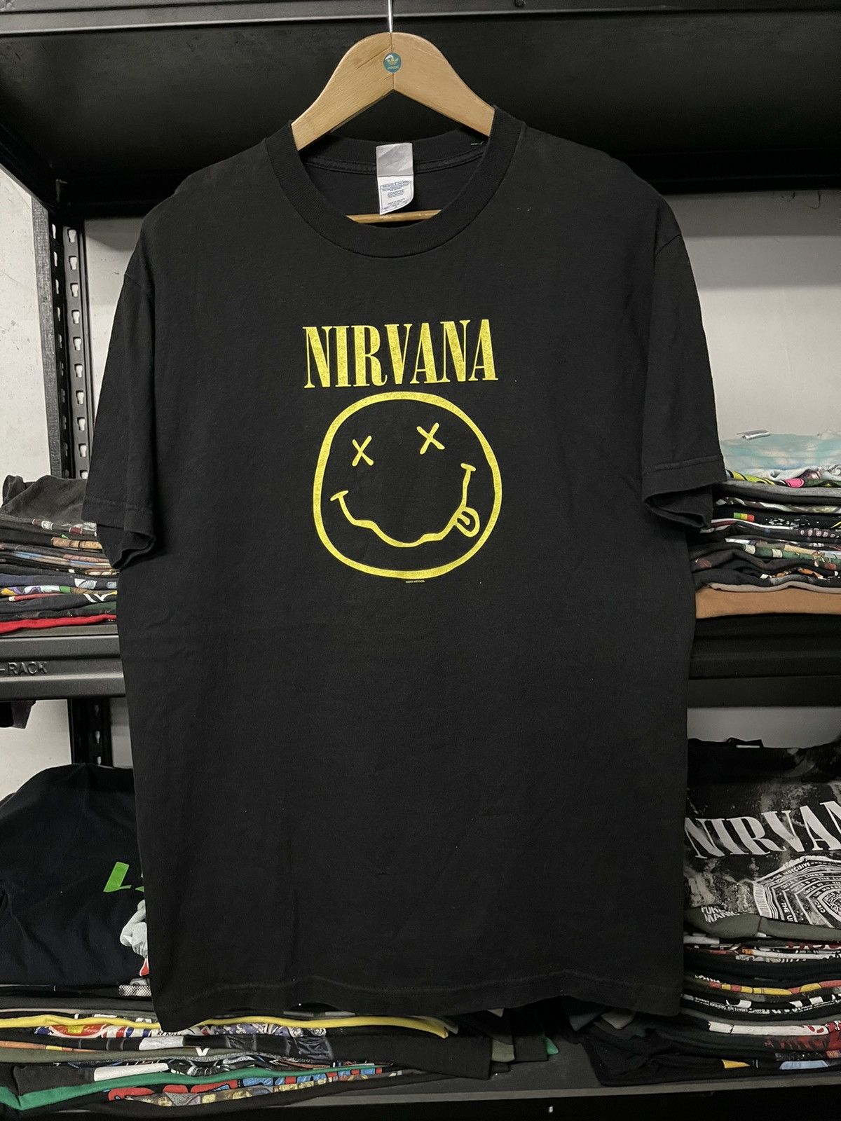 Band Tees × Nirvana × Vintage Vintage Nirvana Smile Promo Tees Size US L / EU 52-54 / 3 - 1 Thumbnail