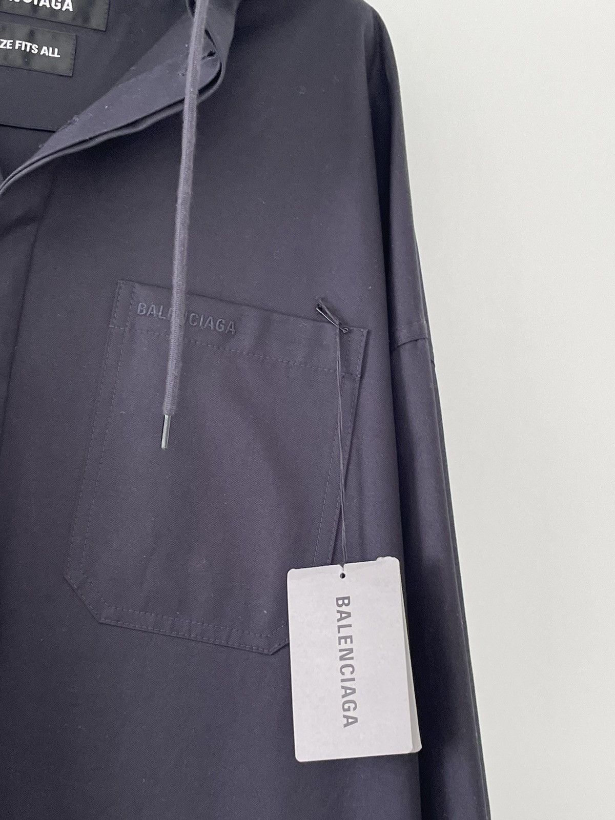 Balenciaga RARE Hooded long tunic overshirt Size US M / EU 48-50 / 2 - 9 Thumbnail