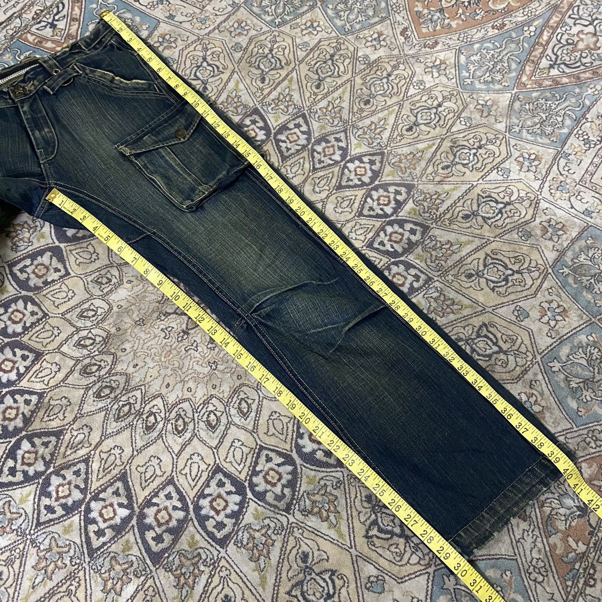 Nine Lives Japanese Brand NINELIVES Denim Cargo Pants Size US 31 - 23 Thumbnail