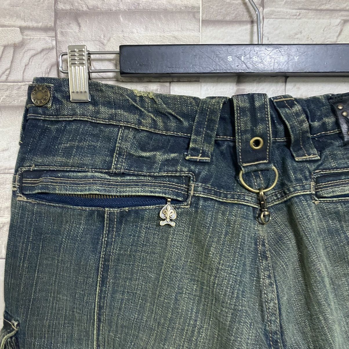 Nine Lives Japanese Brand NINELIVES Denim Cargo Pants Size US 31 - 14 Thumbnail