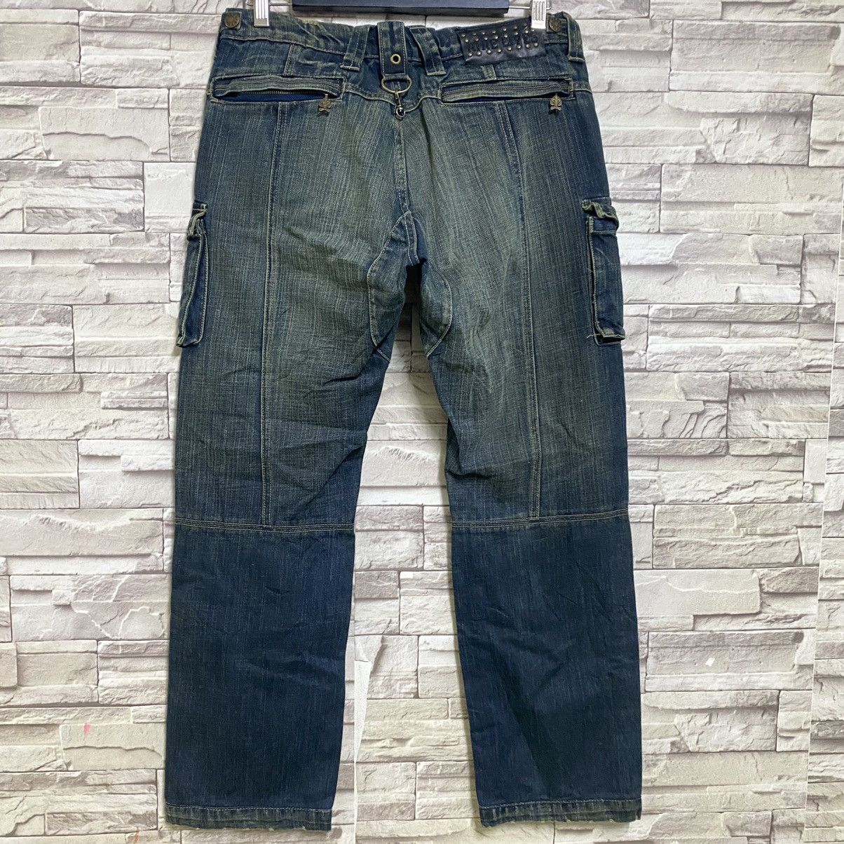 Nine Lives Japanese Brand NINELIVES Denim Cargo Pants Size US 31 - 12 Thumbnail