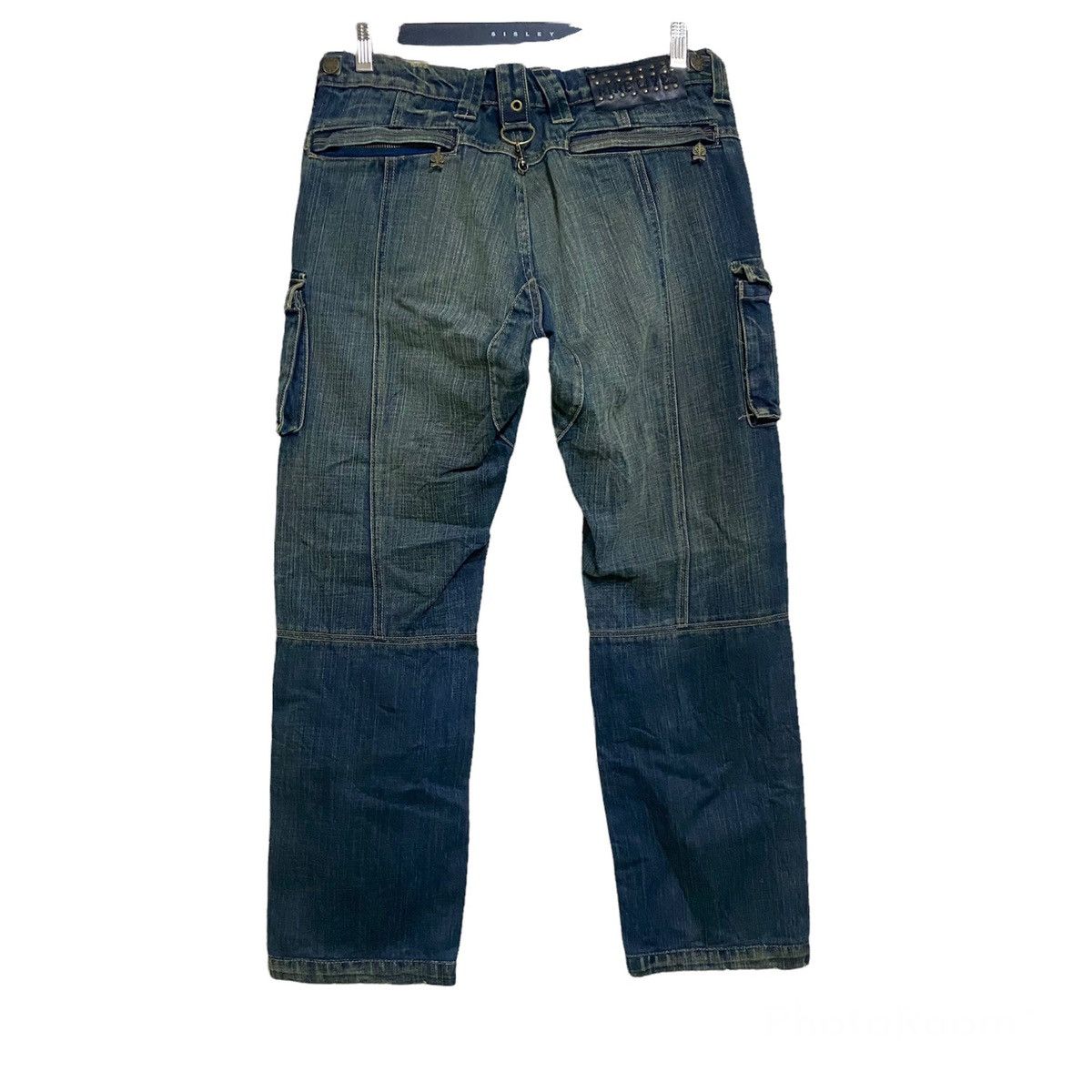 Nine Lives Japanese Brand NINELIVES Denim Cargo Pants Size US 31 - 2 Thumbnail
