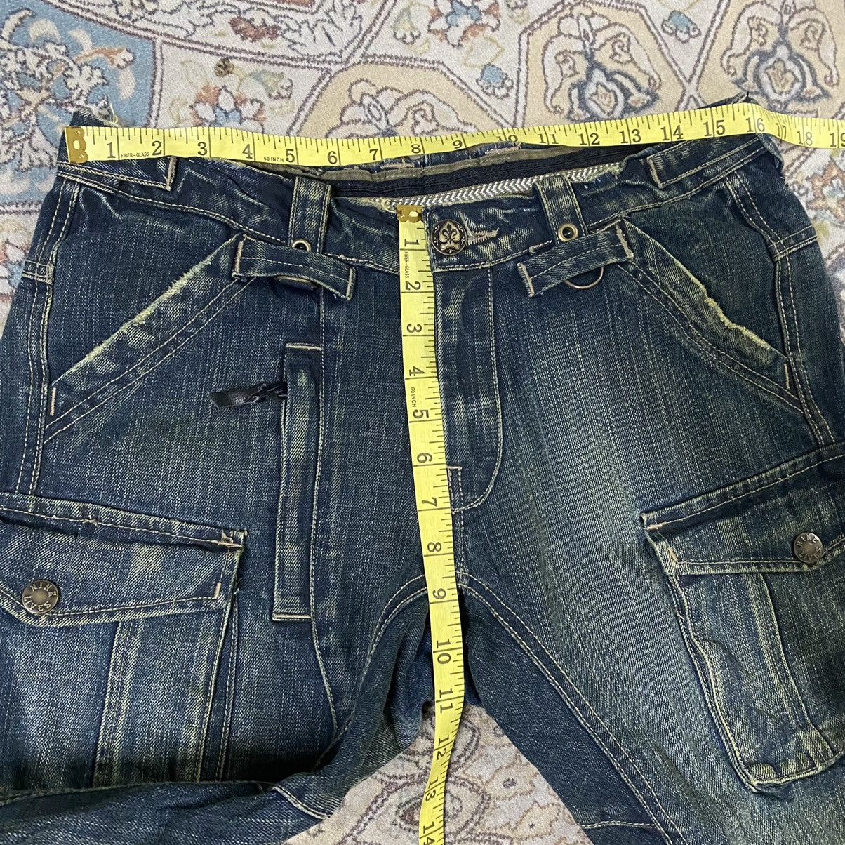 Nine Lives Japanese Brand NINELIVES Denim Cargo Pants Size US 31 - 22 Thumbnail