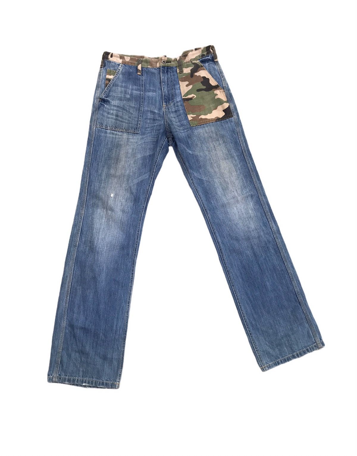 Japanese Brand Japan 🇯🇵 Patches Camo Bush Pants Hysteric Inspired Size US 33 - 2 Thumbnail