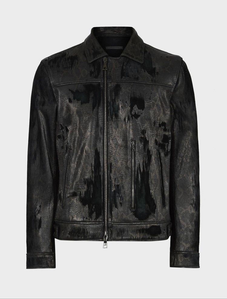 John Varvatos Sheep skin slim fit Moto jacket. 52 Size US L / EU 52-54 / 3 - 3 Thumbnail