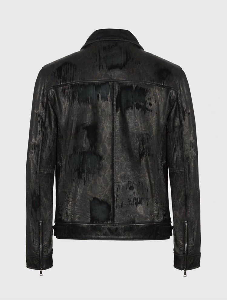 John Varvatos Sheep skin slim fit Moto jacket. 52 Size US L / EU 52-54 / 3 - 4 Thumbnail