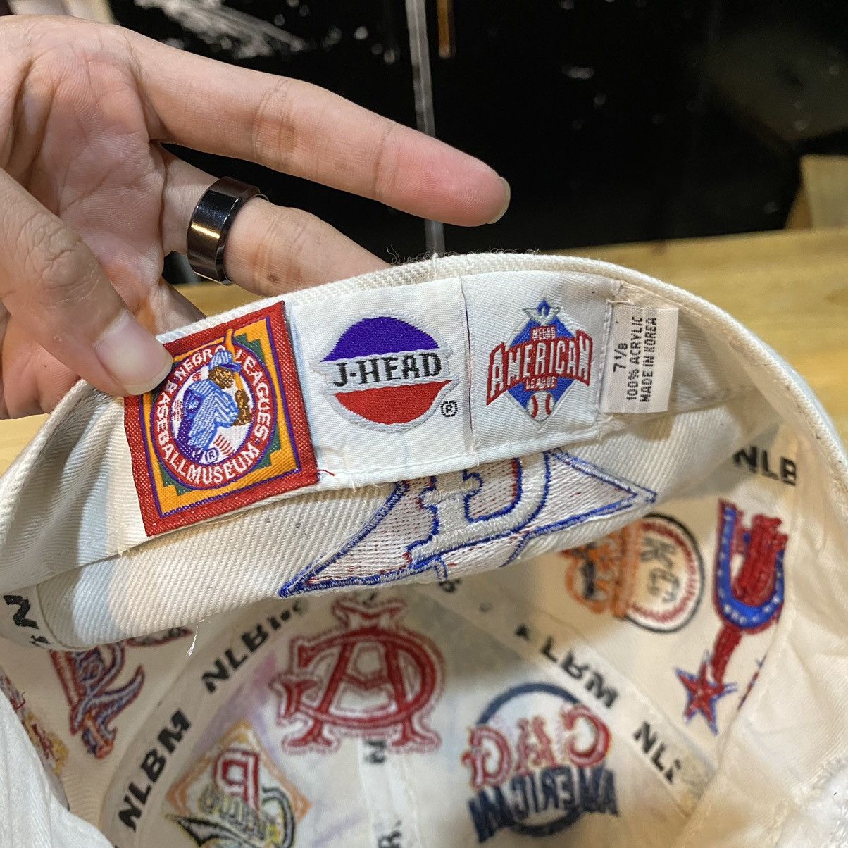 Authentic Negro Leagues VINTAGE RARE‼️Negro American League All Patches Embroided Size ONE SIZE - 10 Thumbnail