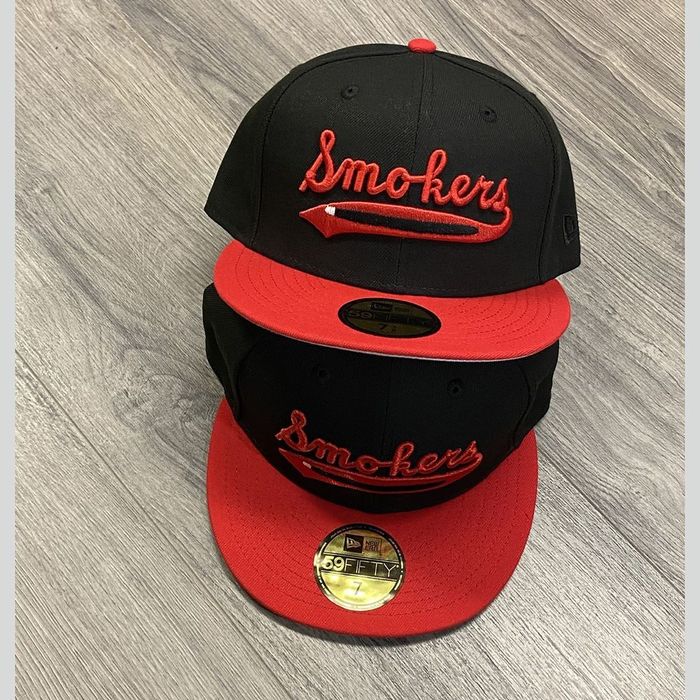 New Era NWT New Era Tampa Smokers Fitted Hat 5950 Black Red 7 1/8 | Grailed