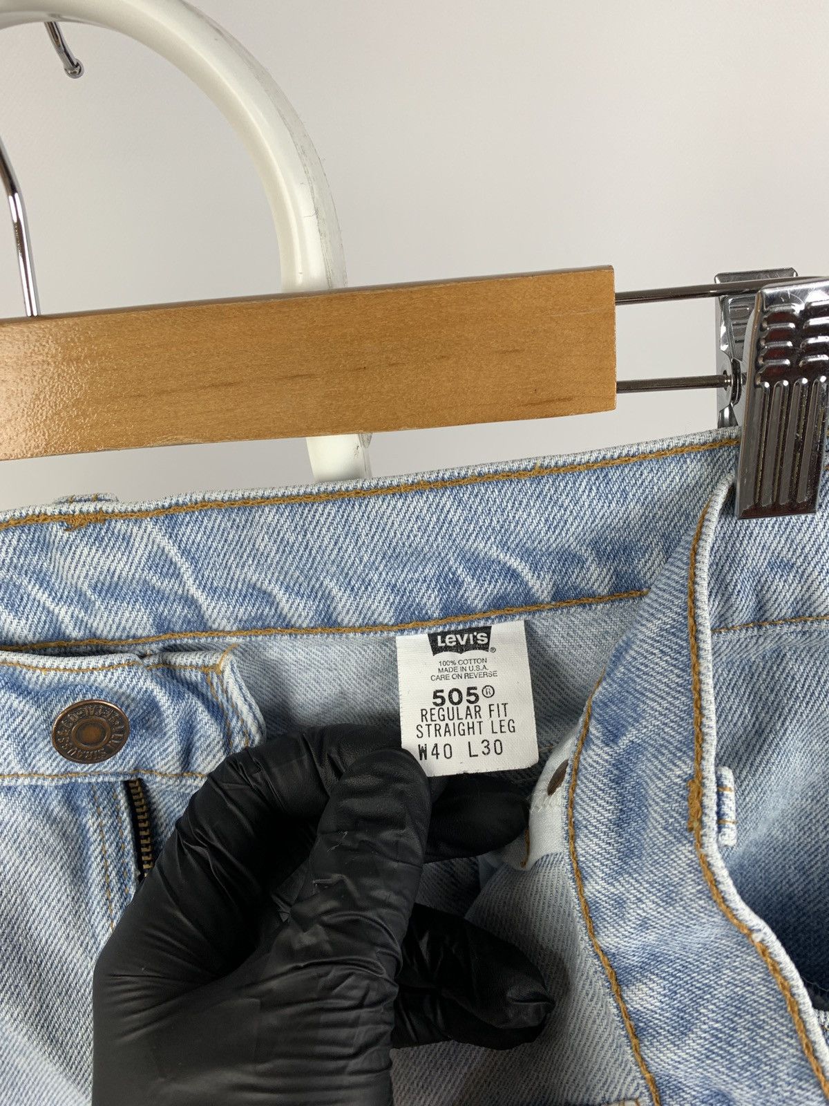Levi's Vintage Clothing Vintage Levi’s 550 Orange Tab Washed Blue Made In USA Denim Size US 40 / EU 56 - 20 Thumbnail