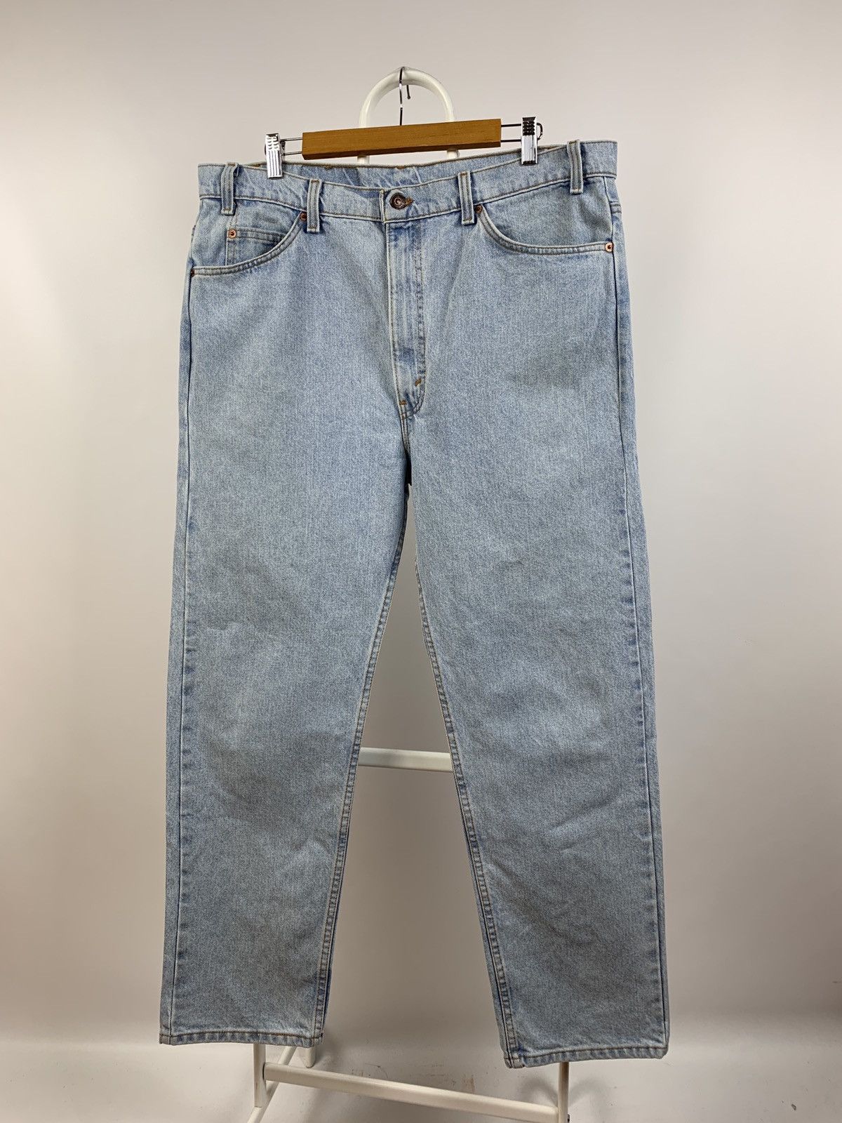 Levi's Vintage Clothing Vintage Levi’s 550 Orange Tab Washed Blue Made In USA Denim Size US 40 / EU 56 - 5 Thumbnail