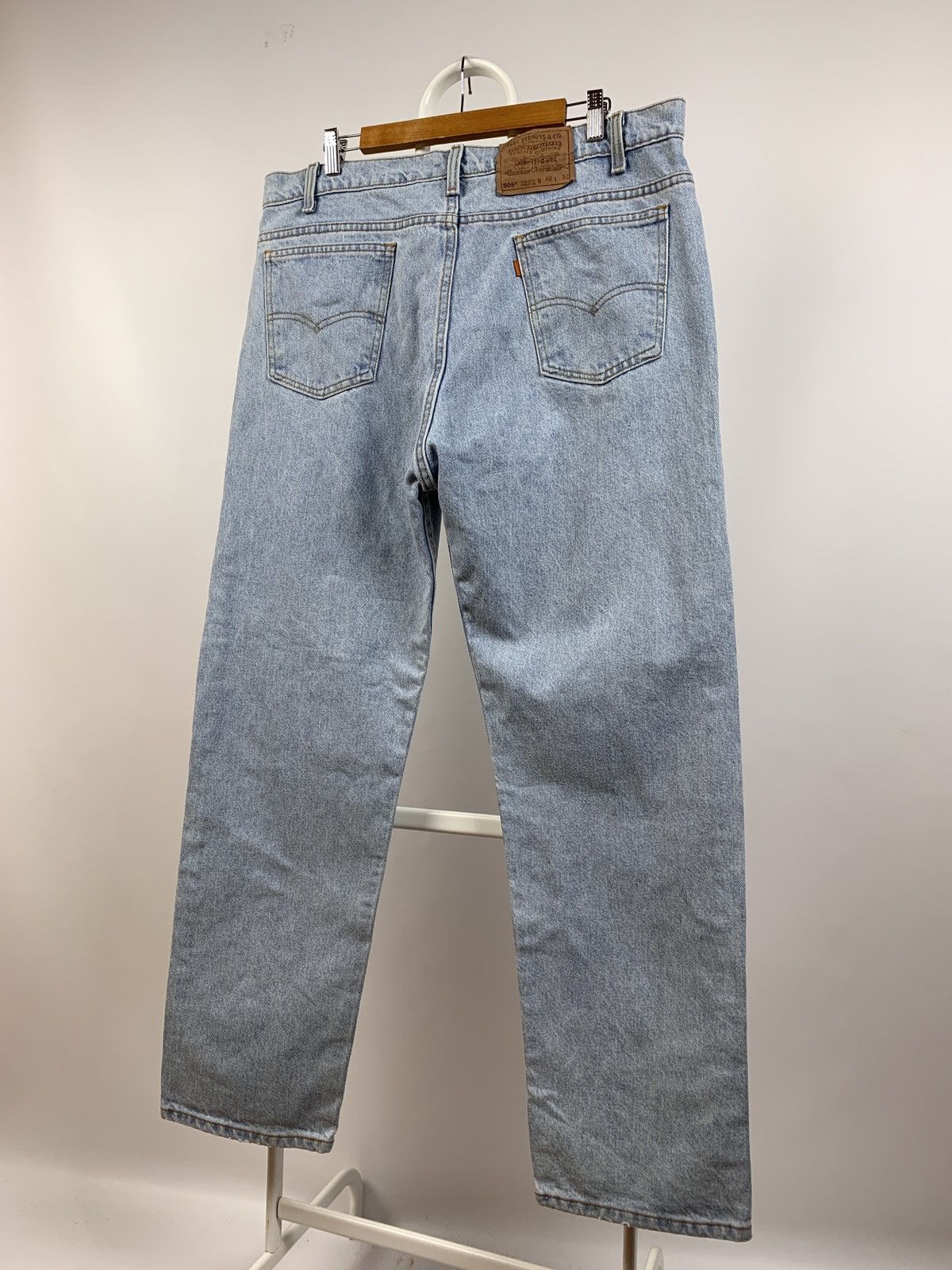 Levi's Vintage Clothing Vintage Levi’s 550 Orange Tab Washed Blue Made In USA Denim Size US 40 / EU 56 - 12 Thumbnail