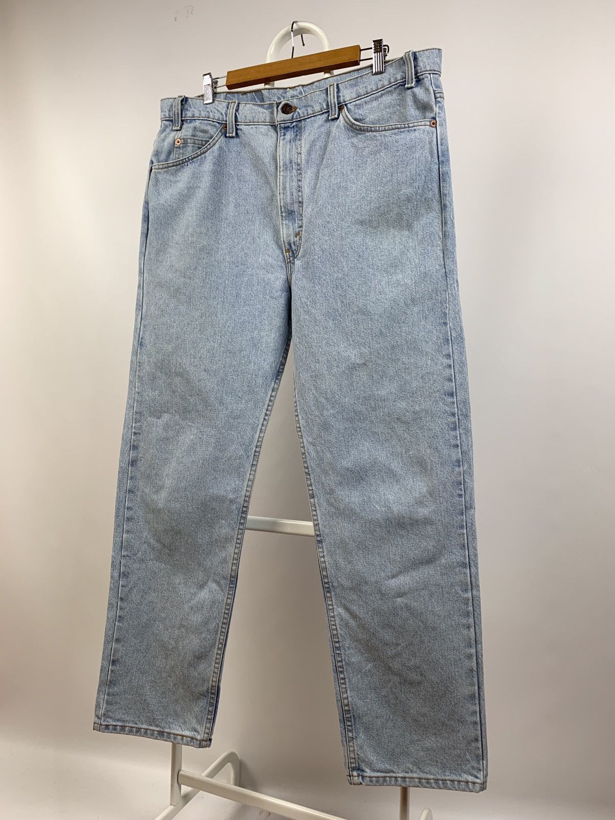 Levi's Vintage Clothing Vintage Levi’s 550 Orange Tab Washed Blue Made In USA Denim Size US 40 / EU 56 - 11 Thumbnail