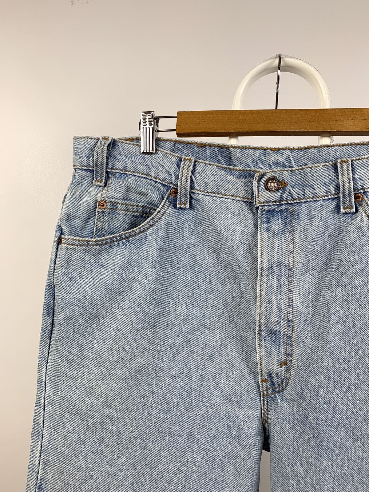 Levi's Vintage Clothing Vintage Levi’s 550 Orange Tab Washed Blue Made In USA Denim Size US 40 / EU 56 - 10 Thumbnail