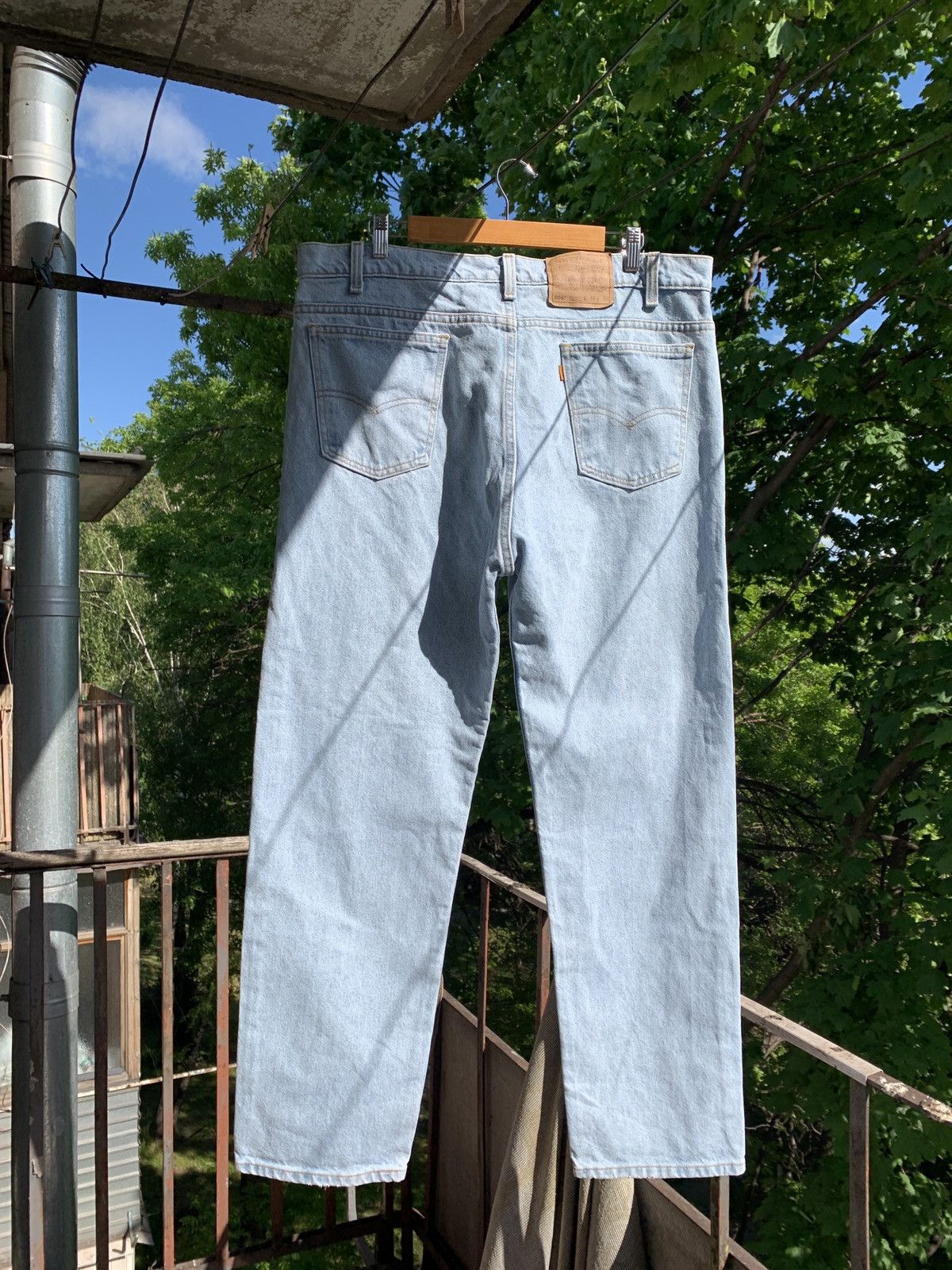 Levi's Vintage Clothing Vintage Levi’s 550 Orange Tab Washed Blue Made In USA Denim Size US 40 / EU 56 - 2 Thumbnail