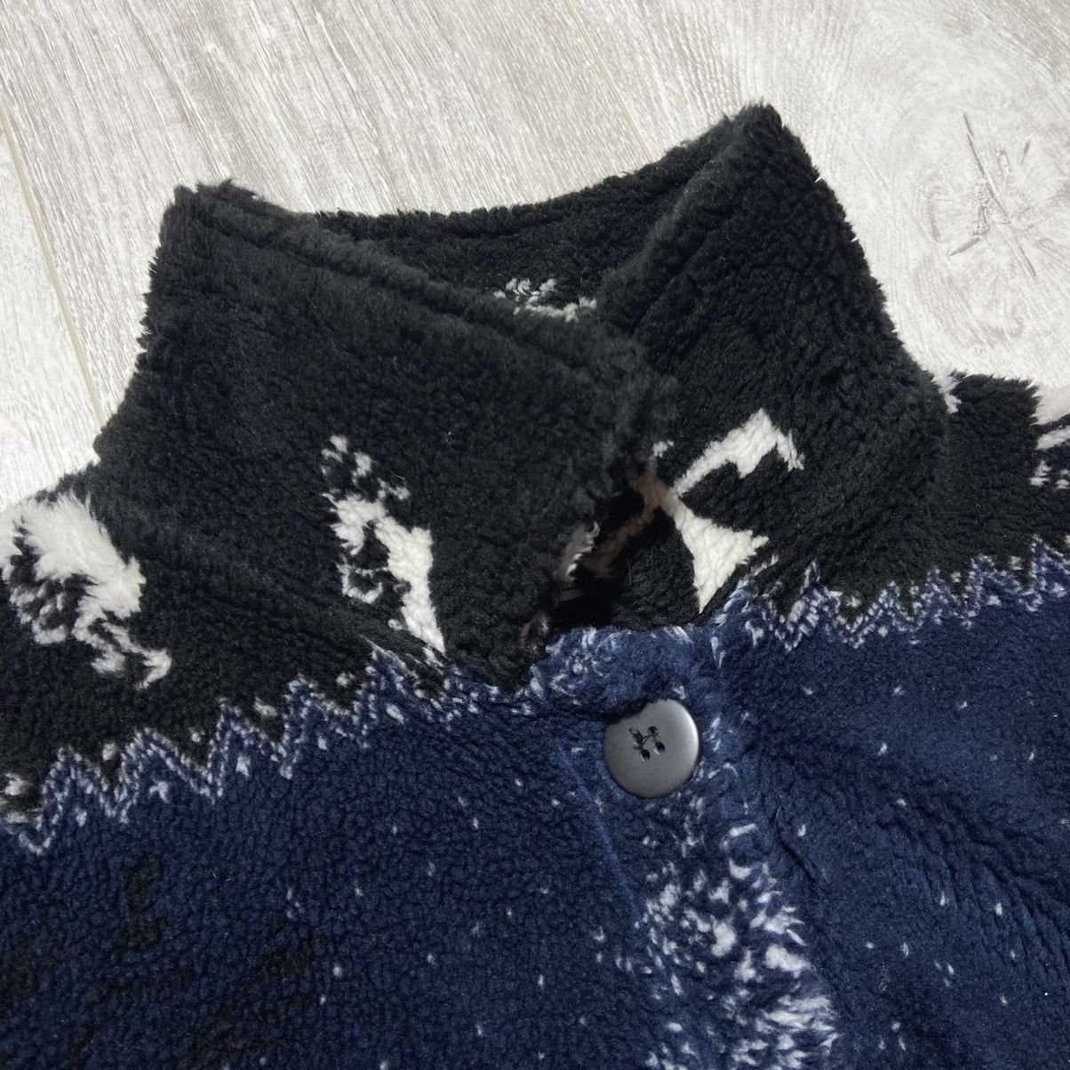 Vintage Vintage 90s Black Mountain AOP Horses Sherpa Fleece Size US L / EU 52-54 / 3 - 4 Thumbnail