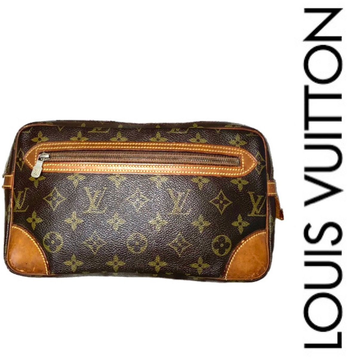 dragonne Authentic Vintage LOUIS VUITTON Marly Dragonne Clutch Bag - Bags Luggage