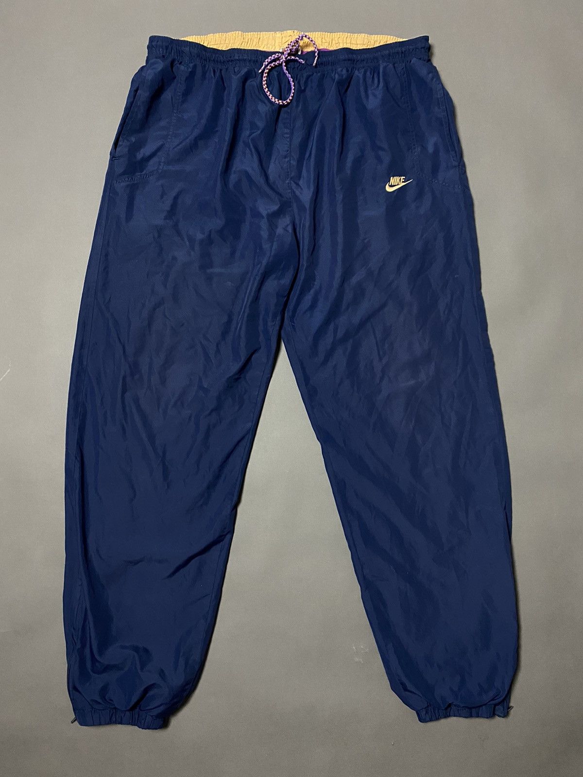Nike 80s Nike vintage navy track pants small classic logo swoosh Size US 34 / EU 50 - 1 Thumbnail