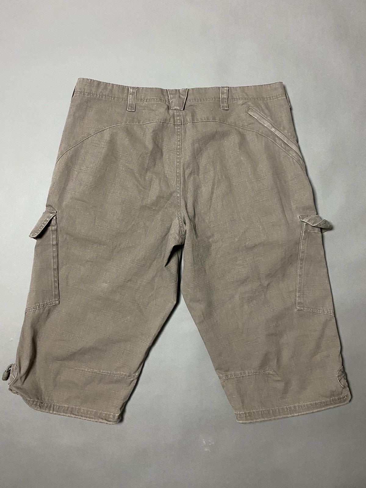 Nike × Vintage Nike vintage brown shorts cargo small swoosh ACG style Size US 34 / EU 50 - 5 Thumbnail