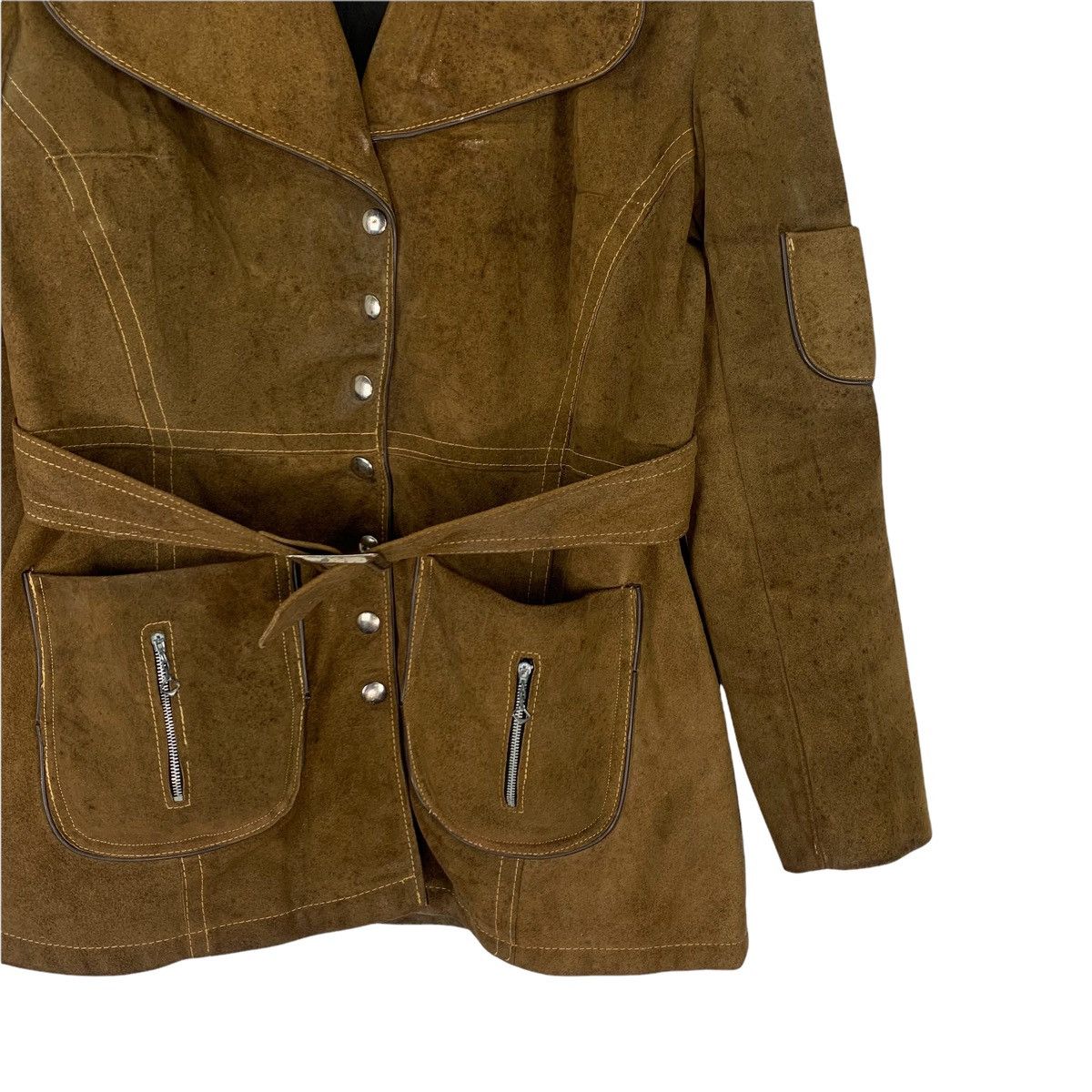 Leather Vintage Leather Trench Jacket Size US M / EU 48-50 / 2 - 3 Thumbnail