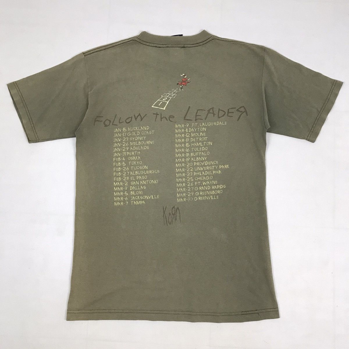Band Tees × Vintage Vintage KORN Follow The Leader Album Promo Tour t-shirt Size US M / EU 48-50 / 2 - 3 Thumbnail
