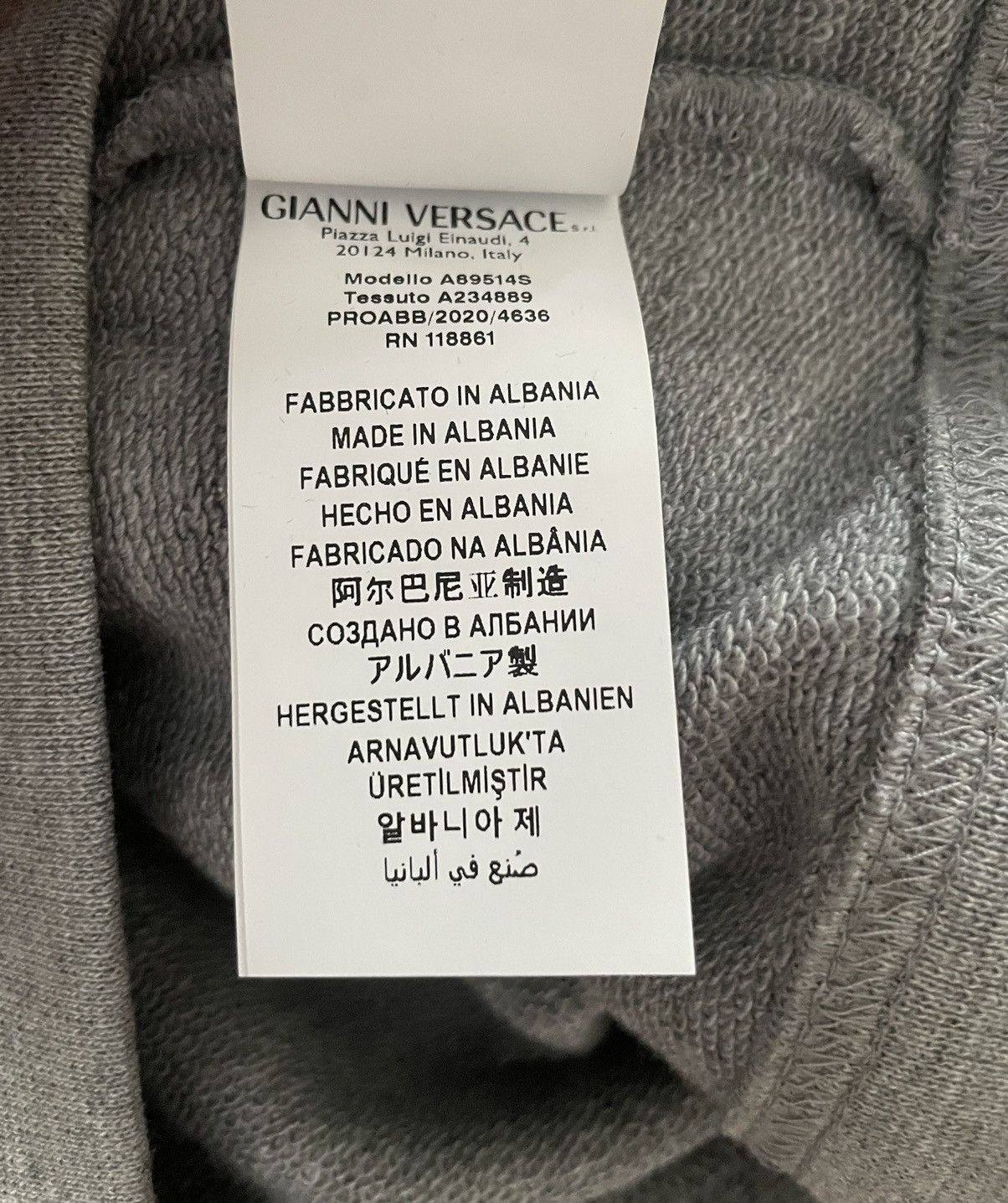 Versace $1K+ Brand NEW Runway Classic Medusa Versace Logo Hoodie Size US XL / EU 56 / 4 - 4 Thumbnail