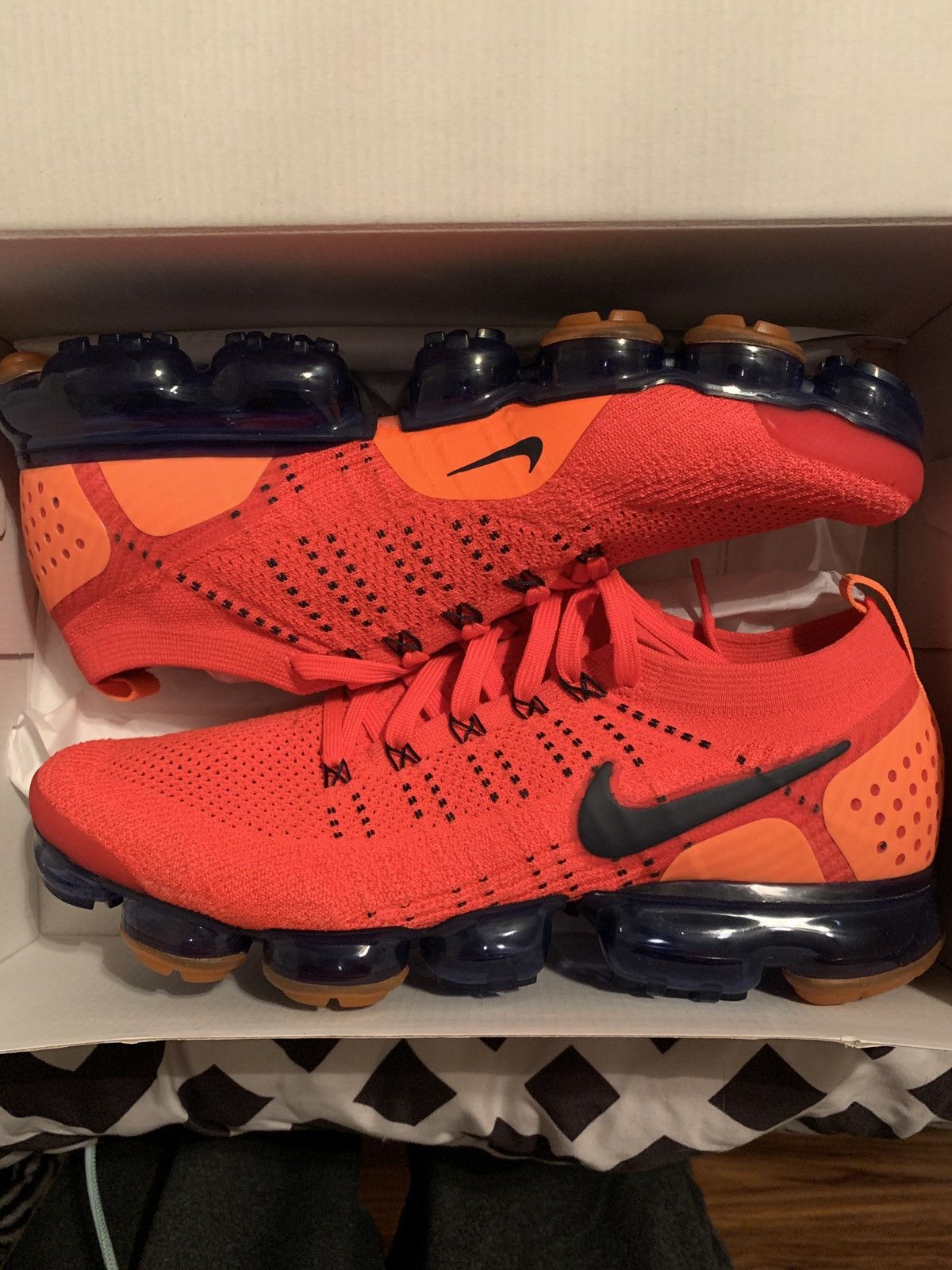 Nike Air VaporMax 2 Flyknit Red Orbit 2018 Grailed