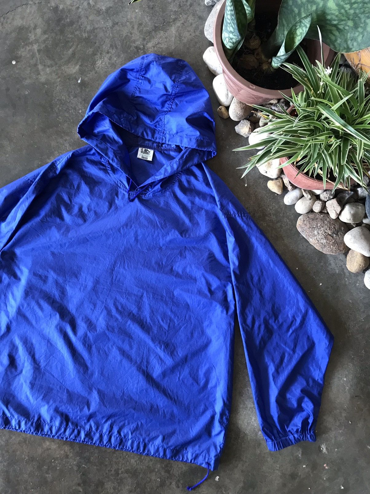 Puma × Vintage VINTAGE PUMA BLUE WINDBREAKER / RAINCOAT 💙 Size US XL / EU 56 / 4 - 8 Thumbnail