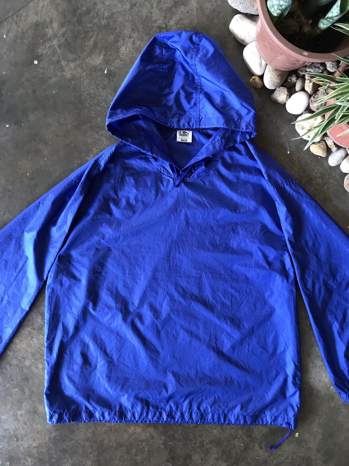 Puma × Vintage VINTAGE PUMA BLUE WINDBREAKER / RAINCOAT 💙 Size US XL / EU 56 / 4 - 11 Thumbnail