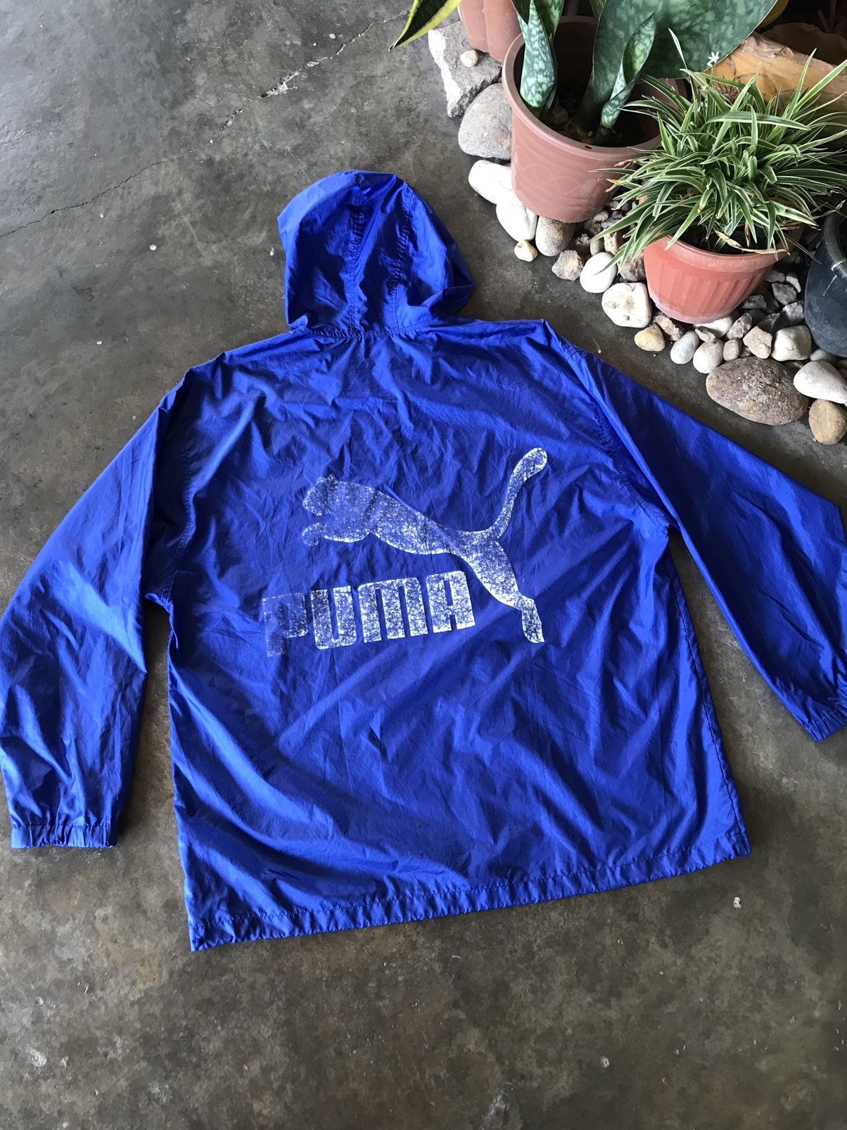 Puma × Vintage VINTAGE PUMA BLUE WINDBREAKER / RAINCOAT 💙 Size US XL / EU 56 / 4 - 3 Thumbnail