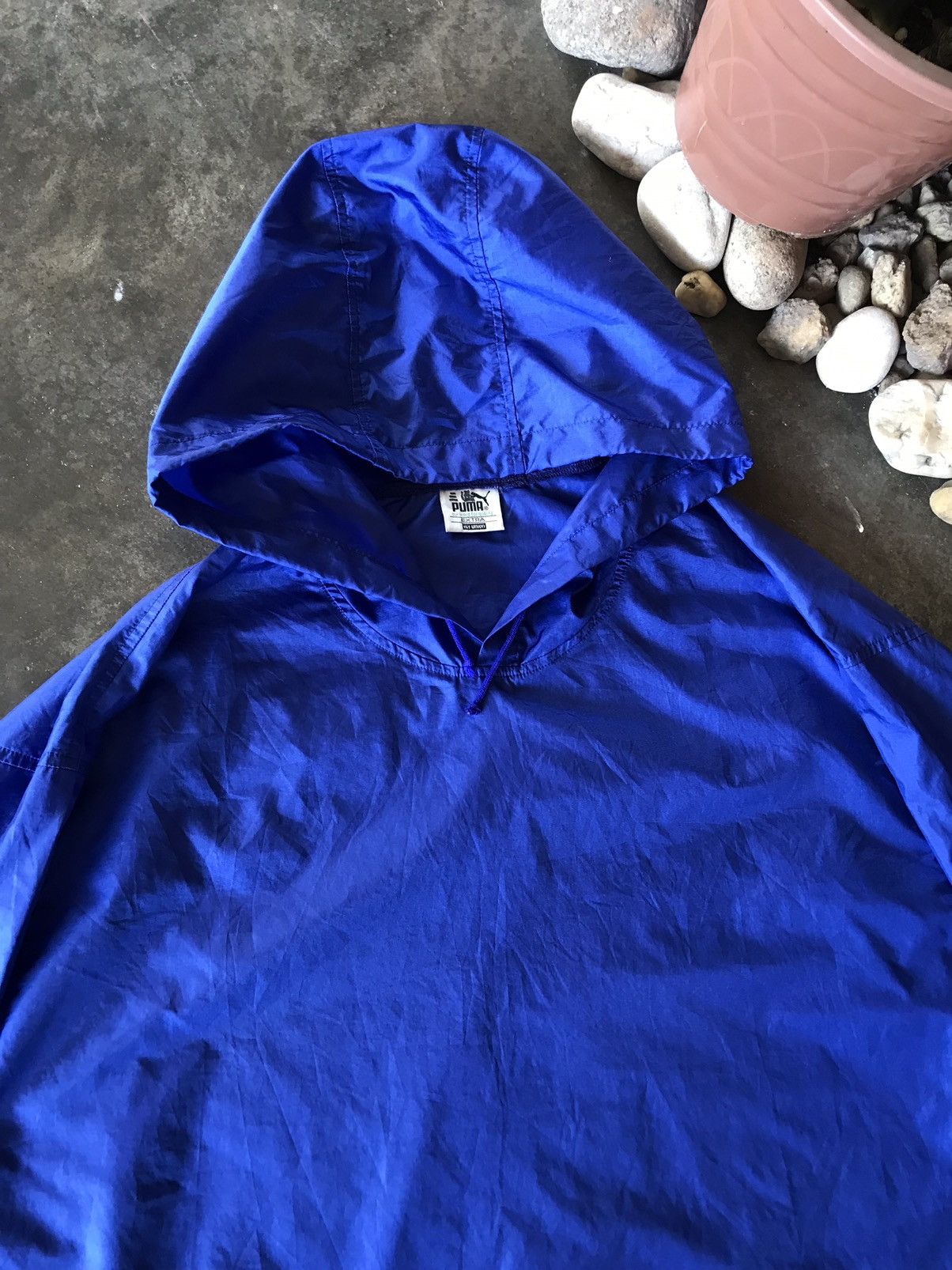 Puma × Vintage VINTAGE PUMA BLUE WINDBREAKER / RAINCOAT 💙 Size US XL / EU 56 / 4 - 12 Thumbnail