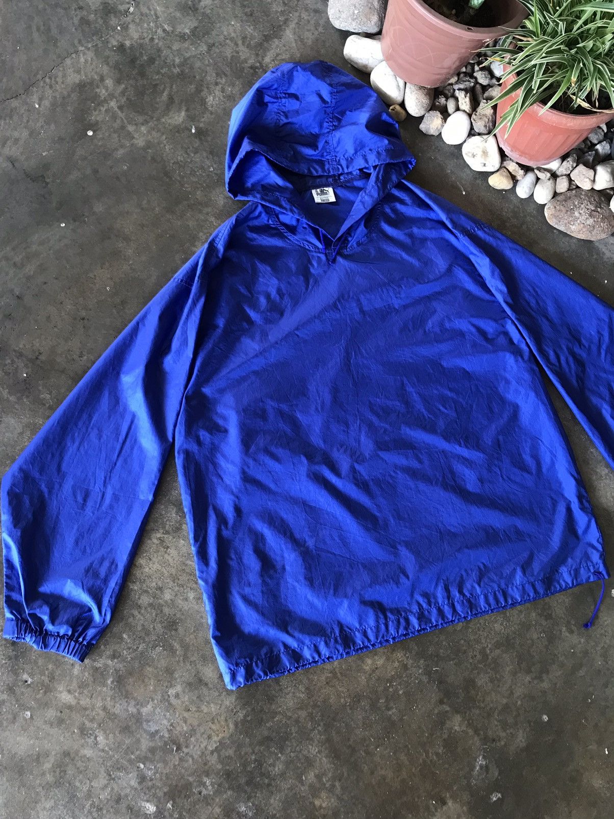 Puma × Vintage VINTAGE PUMA BLUE WINDBREAKER / RAINCOAT 💙 Size US XL / EU 56 / 4 - 9 Thumbnail