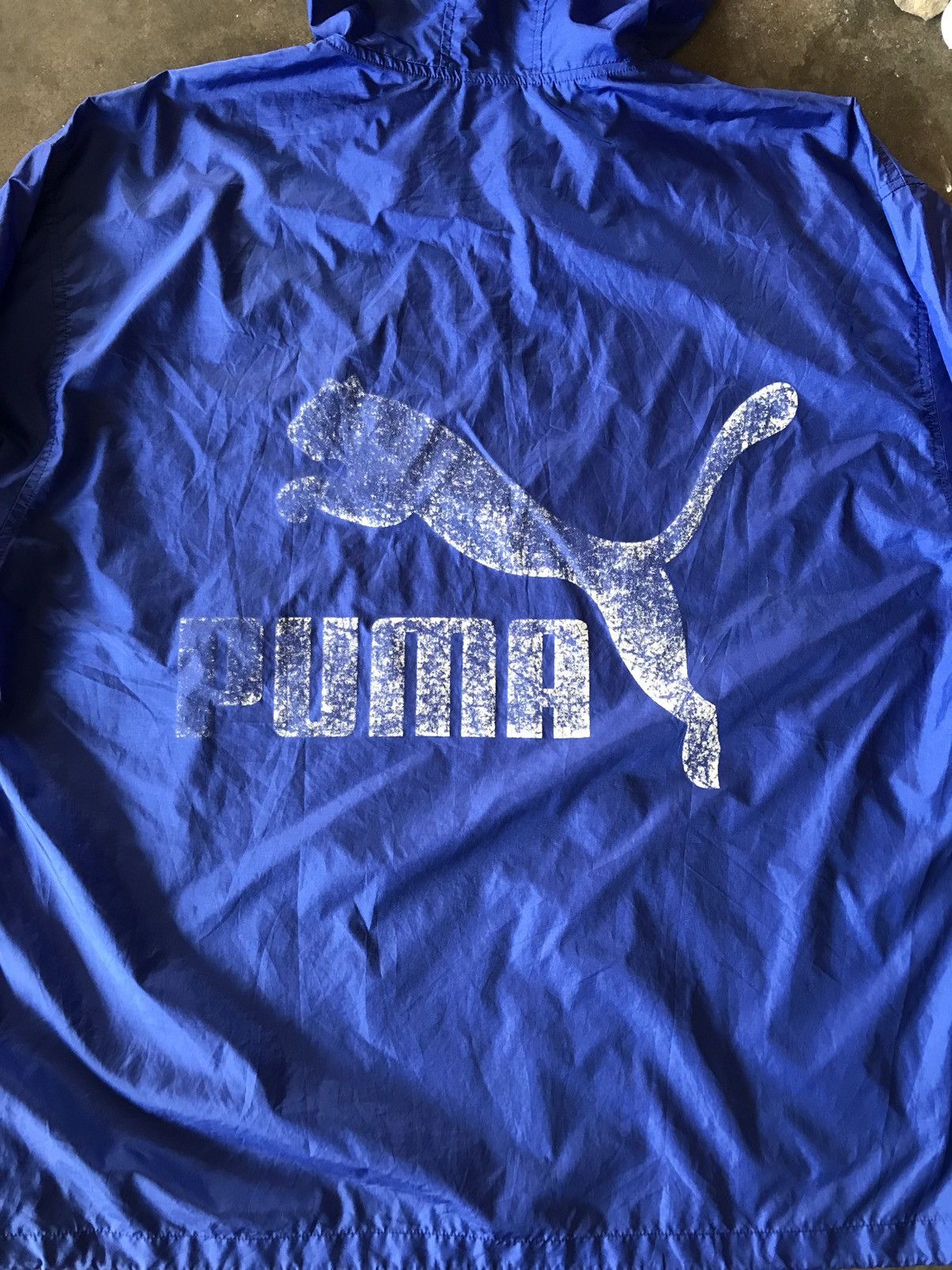 Puma × Vintage VINTAGE PUMA BLUE WINDBREAKER / RAINCOAT 💙 Size US XL / EU 56 / 4 - 7 Thumbnail
