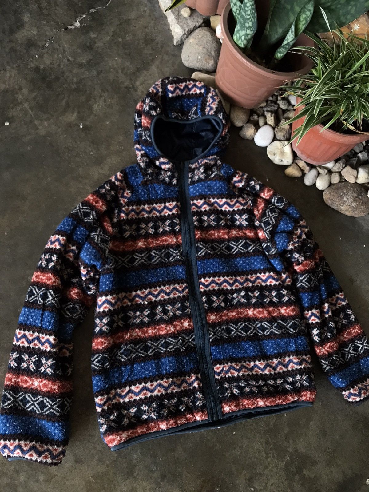 Japanese Brand Rare Vintage Fleece Sherpa Reversible Jacket Size US M / EU 48-50 / 2 - 3 Thumbnail